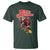 Santa Skateboarding Christmas T Shirt Funny Skater Xmas TS14 Dark Forest Green Print Your Wear