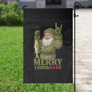 Funny Santa Camo Fishing Garden Flag Merry Chrisbass TS14 Print Your Wear