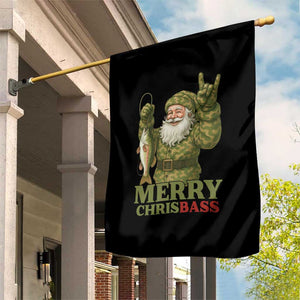 Funny Santa Camo Fishing Garden Flag Merry Chrisbass TS14 Print Your Wear