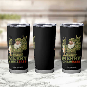 Funny Santa Camo Fishing Tumbler Cup Merry Chrisbass TS14 Print Your Wear