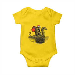 Funny Bigfoot Christmas Baby Onesie Sasquatch Loch Ness Cryptid Xmas TS14 Daisy Print Your Wear