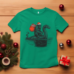 Funny Bigfoot Christmas T Shirt Sasquatch Loch Ness Cryptid Xmas TS14 Irish Green Print Your Wear