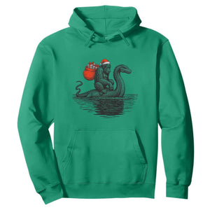 Funny Bigfoot Christmas Hoodie Sasquatch Loch Ness Cryptid Xmas TS14 Irish Green Print Your Wear
