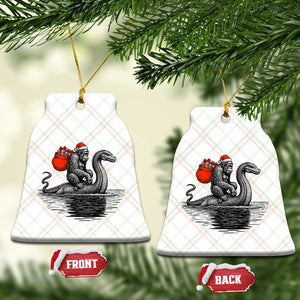 Funny Bigfoot Xmas Ceramic Ornament Sasquatch Loch Ness Cryptid Xmas TS14 Print Your Wear