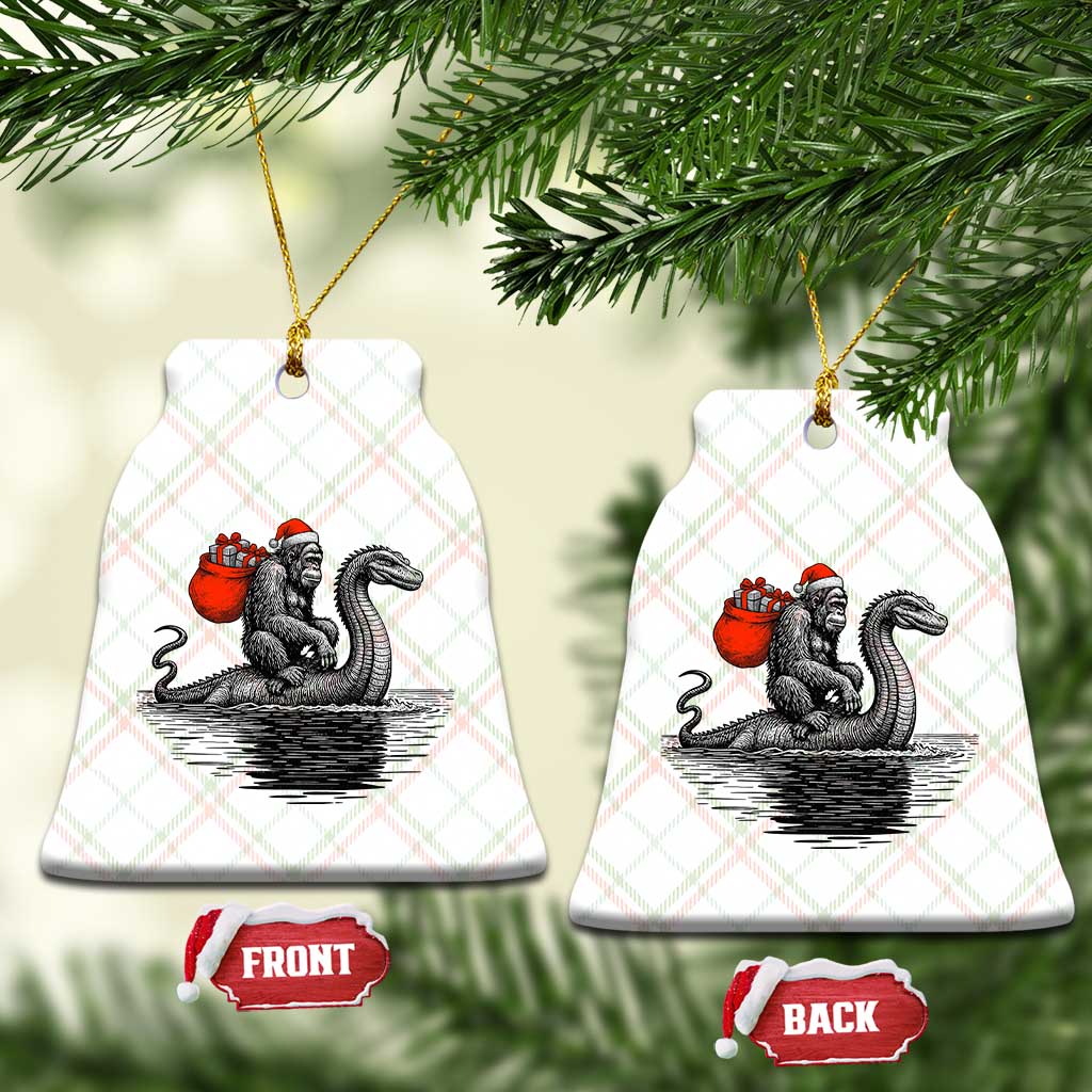 Funny Bigfoot Xmas Ceramic Ornament Sasquatch Loch Ness Cryptid Xmas TS14 Print Your Wear