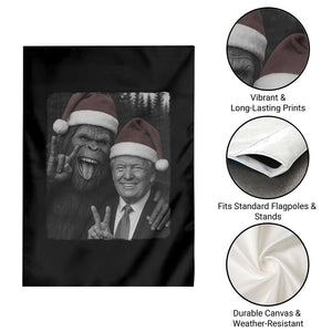 Funny Bigfoot Selfie Christmas Garden Flag Sasquatch Trump Meme TS14 Print Your Wear