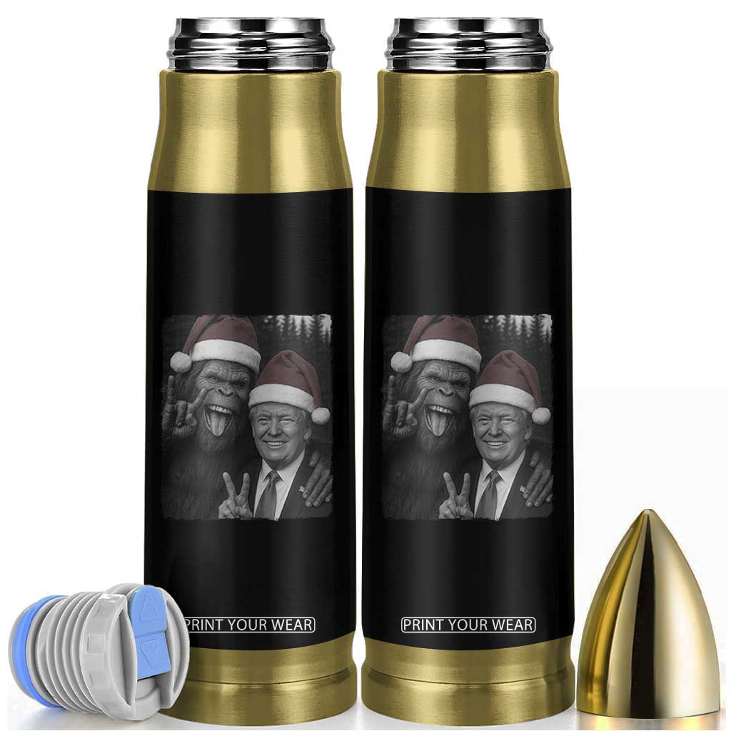 Funny Bigfoot Selfie Christmas Bullet Tumbler Sasquatch Trump Meme TS14 Black Print Your Wear