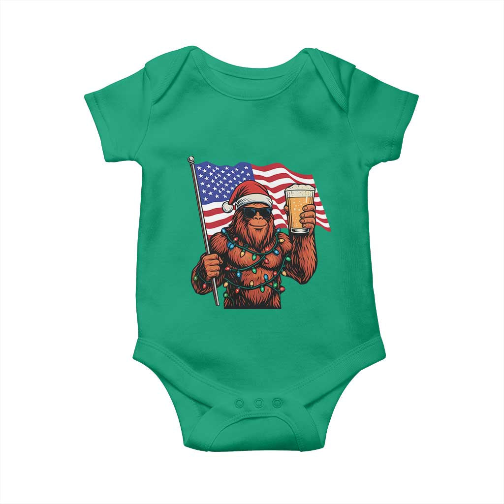 Bigfoot Beer Christmas Baby Onesie Sasquatch American Flag Patriotic TS14 Irish Green Print Your Wear