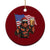 Bigfoot Beer Xmas Ceramic Ornament Sasquatch American Flag Patriotic TS14 1pc Red Print Your Wear