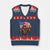 Bigfoot Beer Xmas V-Neck Knit Sweater Vest Sasquatch American Flag Patriotic TS14 Navy Red Print Your Wear