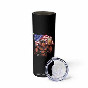 Bigfoot Beer Christmas Skinny Tumbler Sasquatch American Flag Patriotic TS14 Print Your Wear
