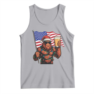 Bigfoot Beer Christmas Tank Top Sasquatch American Flag Patriotic TS14 Athletic Heather Print Your Wear