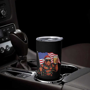 Bigfoot Beer Christmas Tumbler Cup Sasquatch American Flag Patriotic TS14 Print Your Wear