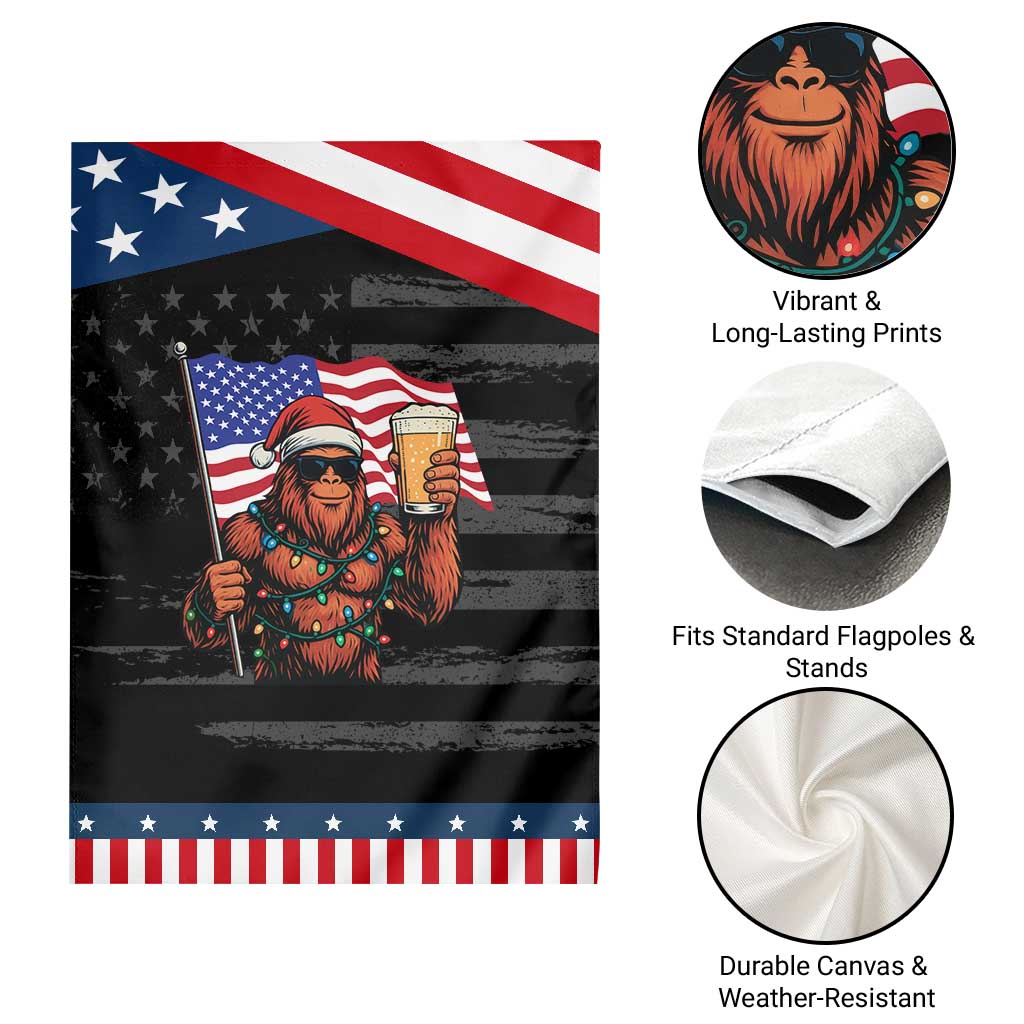 Bigfoot Beer Christmas Garden Flag Sasquatch American Flag Patriotic TS14 Print Your Wear