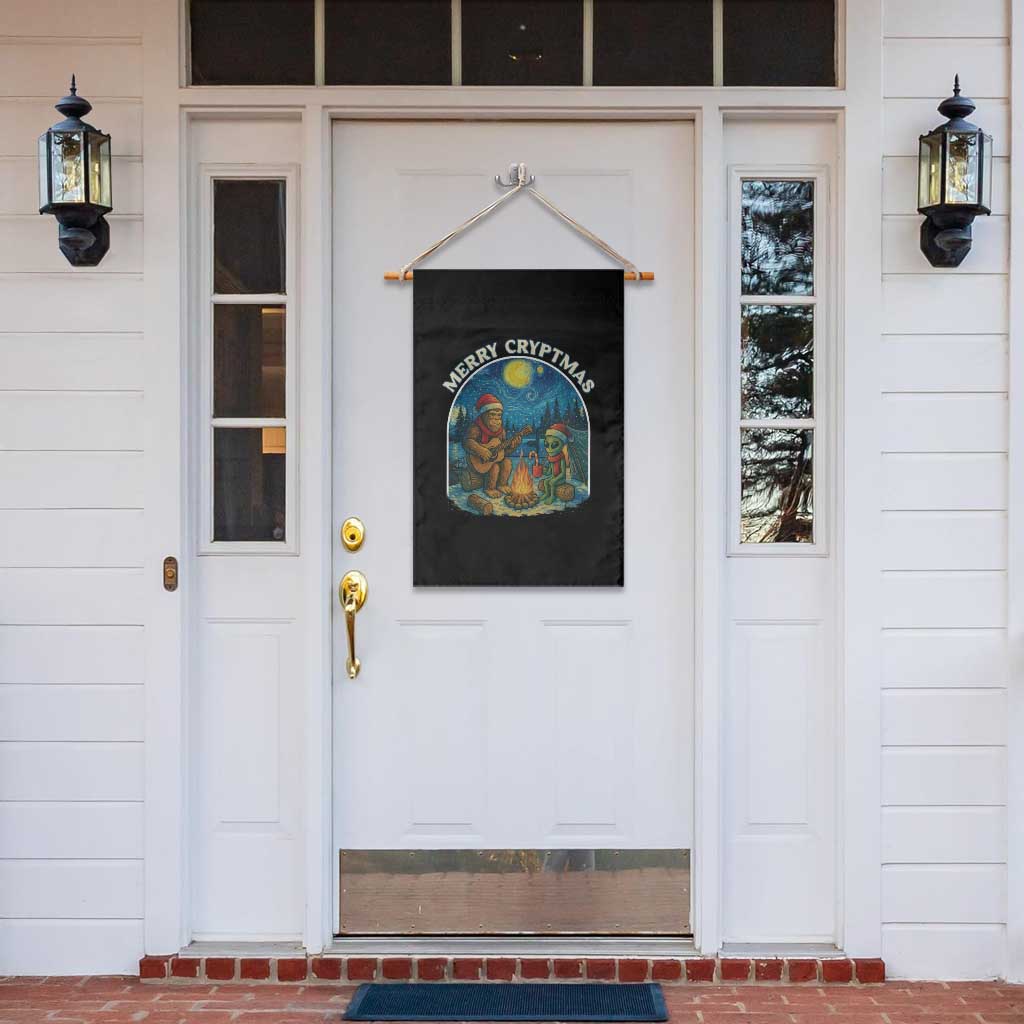 Funny Bigfoot Christmas Garden Flag Sasquatch Alien Merry Cryptmas TS14 Print Your Wear