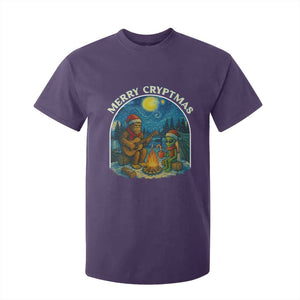 Funny Bigfoot Christmas T Shirt For Kid Sasquatch Alien Merry Cryptmas TS14 Purple Print Your Wear