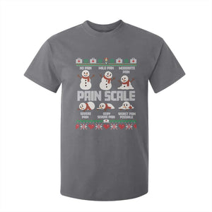 Pain Scale Snowman T Shirt For Kid Funny ICU Nurse Christmas TS14 Charcoal Print Your Wear