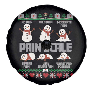 Pain Scale Snowman Spare Tire Cover Funny ICU Nurse Christmas TS14 Print Your Wear