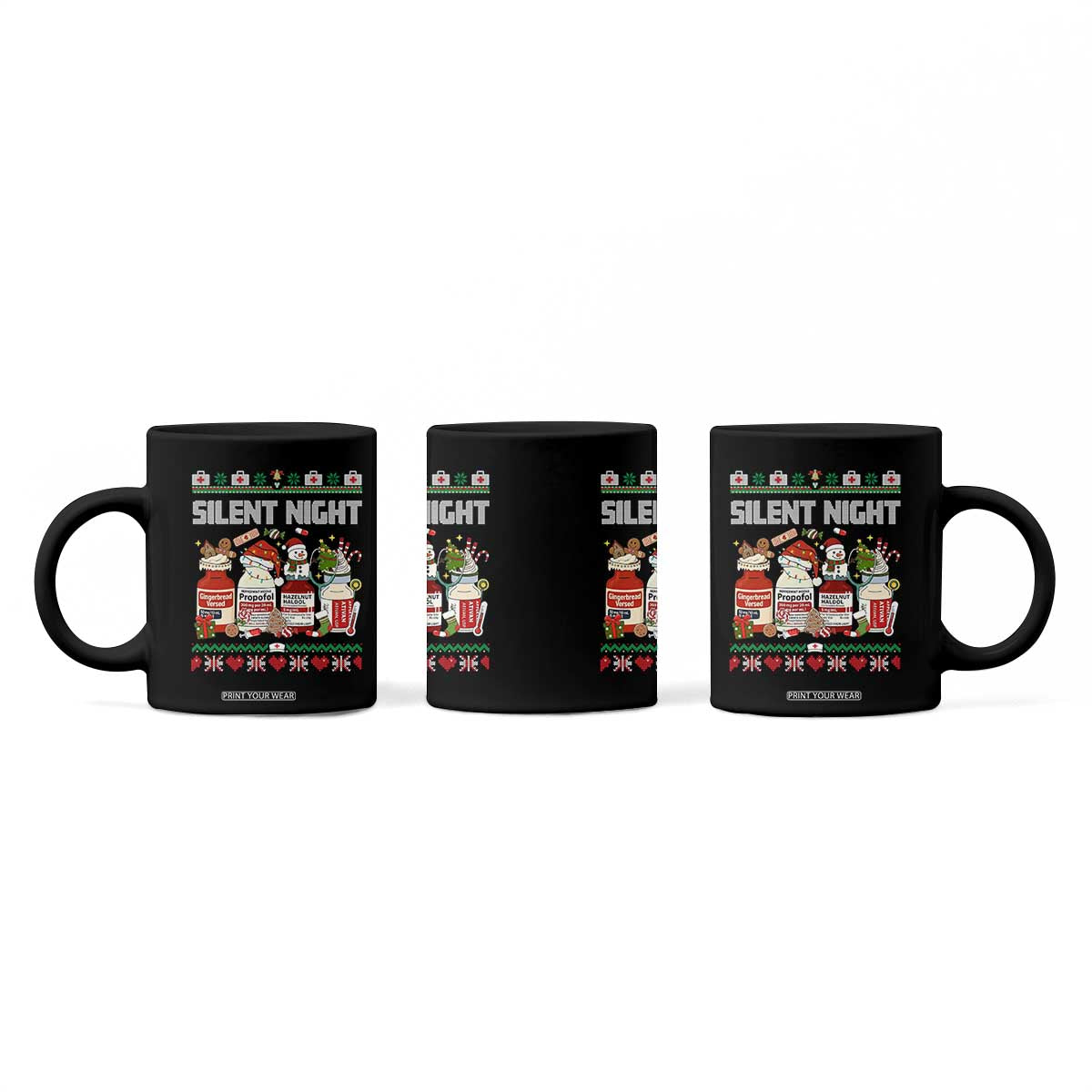 Silent Night Christmas Coffee Mug Funny ICU Nurse Xmas TS14 Print Your Wear