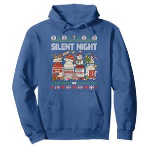 Silent Night Christmas Hoodie Funny ICU Nurse Xmas - Print Your Wear