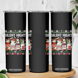 Silent Night Christmas Skinny Tumbler Funny ICU Nurse Xmas TS14 Print Your Wear