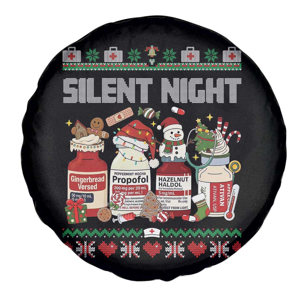 Silent Night Christmas Spare Tire Cover Funny ICU Nurse Xmas TS14 Print Your Wear