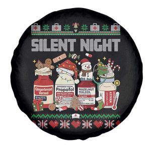 Silent Night Christmas Spare Tire Cover Funny ICU Nurse Xmas TS14 Print Your Wear