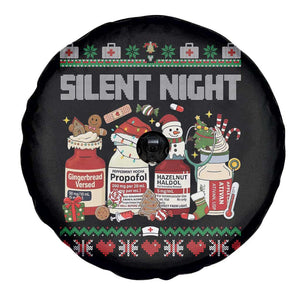 Silent Night Christmas Spare Tire Cover Funny ICU Nurse Xmas TS14 Print Your Wear