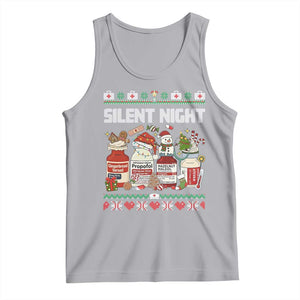 Silent Night Christmas Tank Top Funny ICU Nurse Xmas TS14 Athletic Heather Print Your Wear