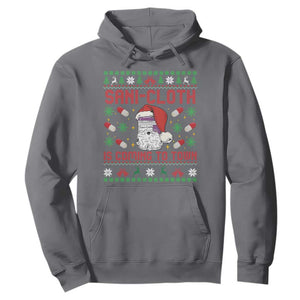 Sani-cloth Is Coming To Town Hoodie Funny Nurse Christmas TS14 Charcoal Print Your Wear