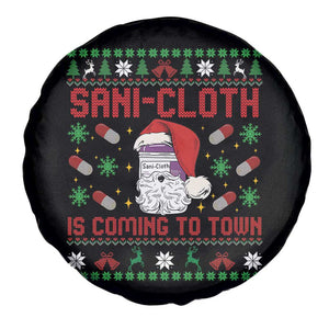 Sani-cloth Is Coming To Town Spare Tire Cover Funny Nurse Christmas TS14 Print Your Wear