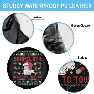 Sani-cloth Is Coming To Town Spare Tire Cover Funny Nurse Christmas TS14 Print Your Wear