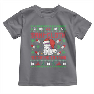 Sani-cloth Is Coming To Town Toddler T Shirt Funny Nurse Christmas TS14 Charcoal Print Your Wear