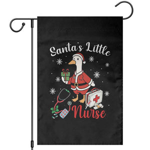 Christmas Goose Nurse Garden Flag Santa Little Nurse TS14 Black Print Your Wear