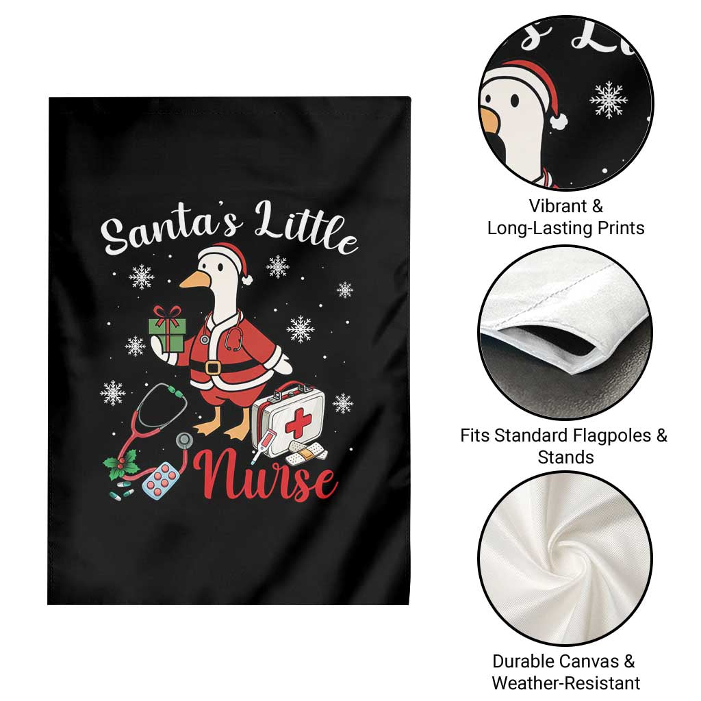Christmas Goose Nurse Garden Flag Santa Little Nurse TS14 Print Your Wear