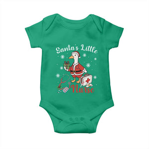 Christmas Goose Nurse Baby Onesie Santa Little Nurse TS14 Irish Green Print Your Wear