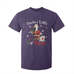 Christmas Goose Nurse T Shirt For Kid Santa Little Nurse TS14 Purple Print Your Wear