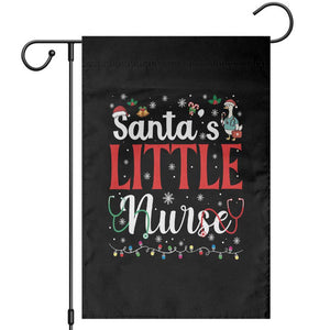 Funny Nurse Christmas Garden Flag Santa Little Nurse TS14 Black Print Your Wear