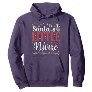 Funny Nurse Christmas Hoodie Santa Little Nurse TS14 Purple Print Your Wear