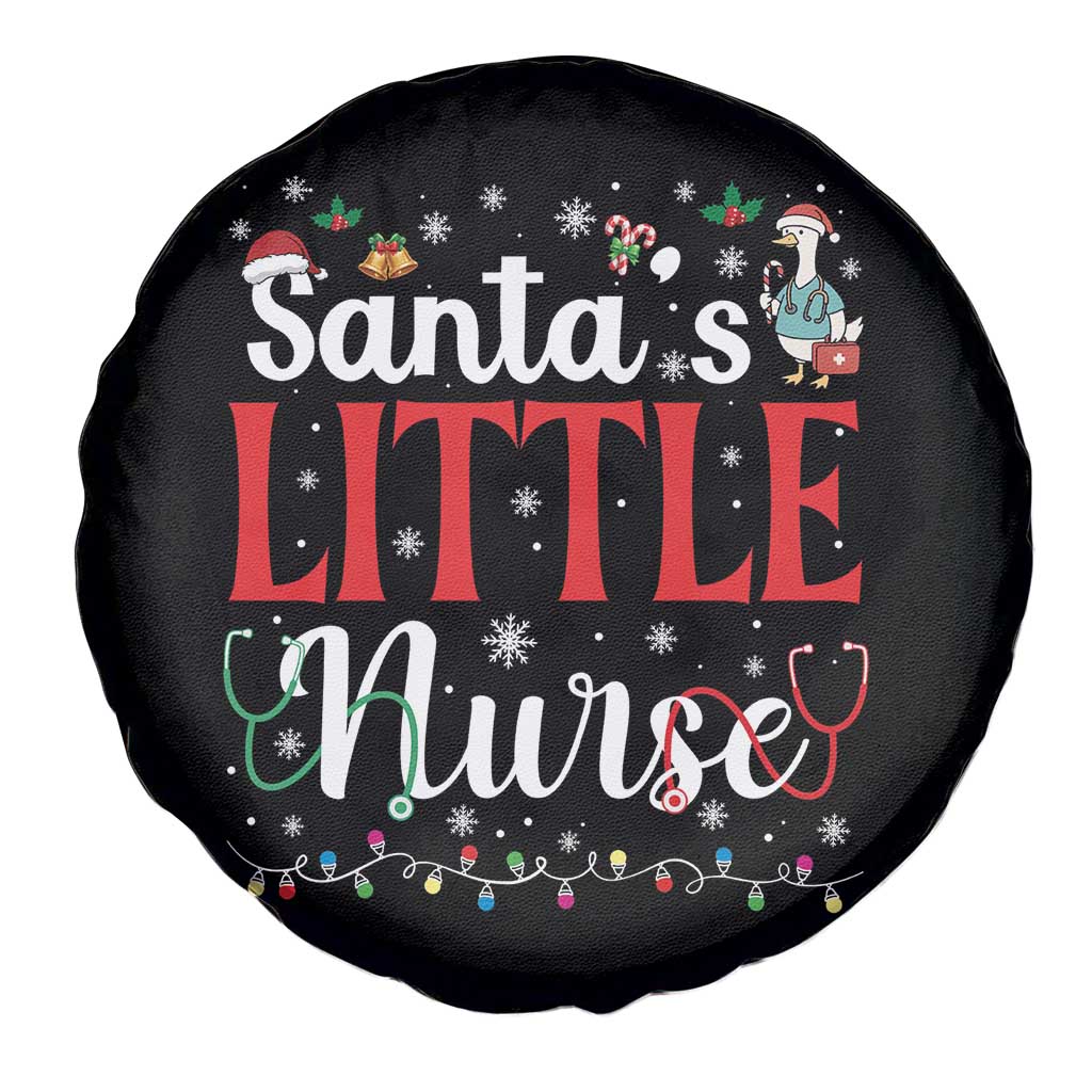 Funny Nurse Christmas Spare Tire Cover Santa Little Nurse TS14 Print Your Wear