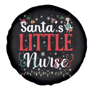 Funny Nurse Christmas Spare Tire Cover Santa Little Nurse TS14 Print Your Wear