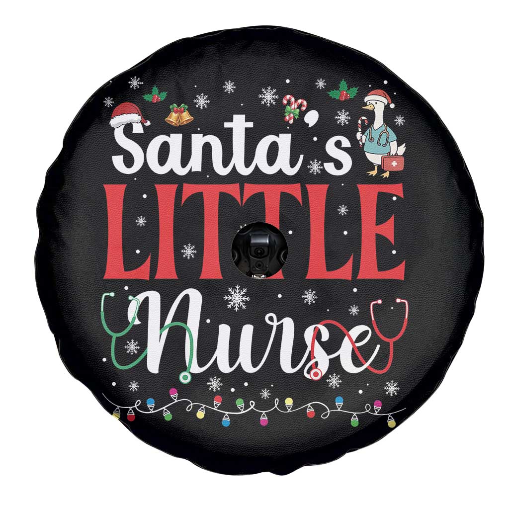 Funny Nurse Christmas Spare Tire Cover Santa Little Nurse TS14 Print Your Wear