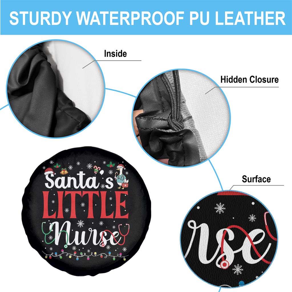 Funny Nurse Christmas Spare Tire Cover Santa Little Nurse TS14 Print Your Wear