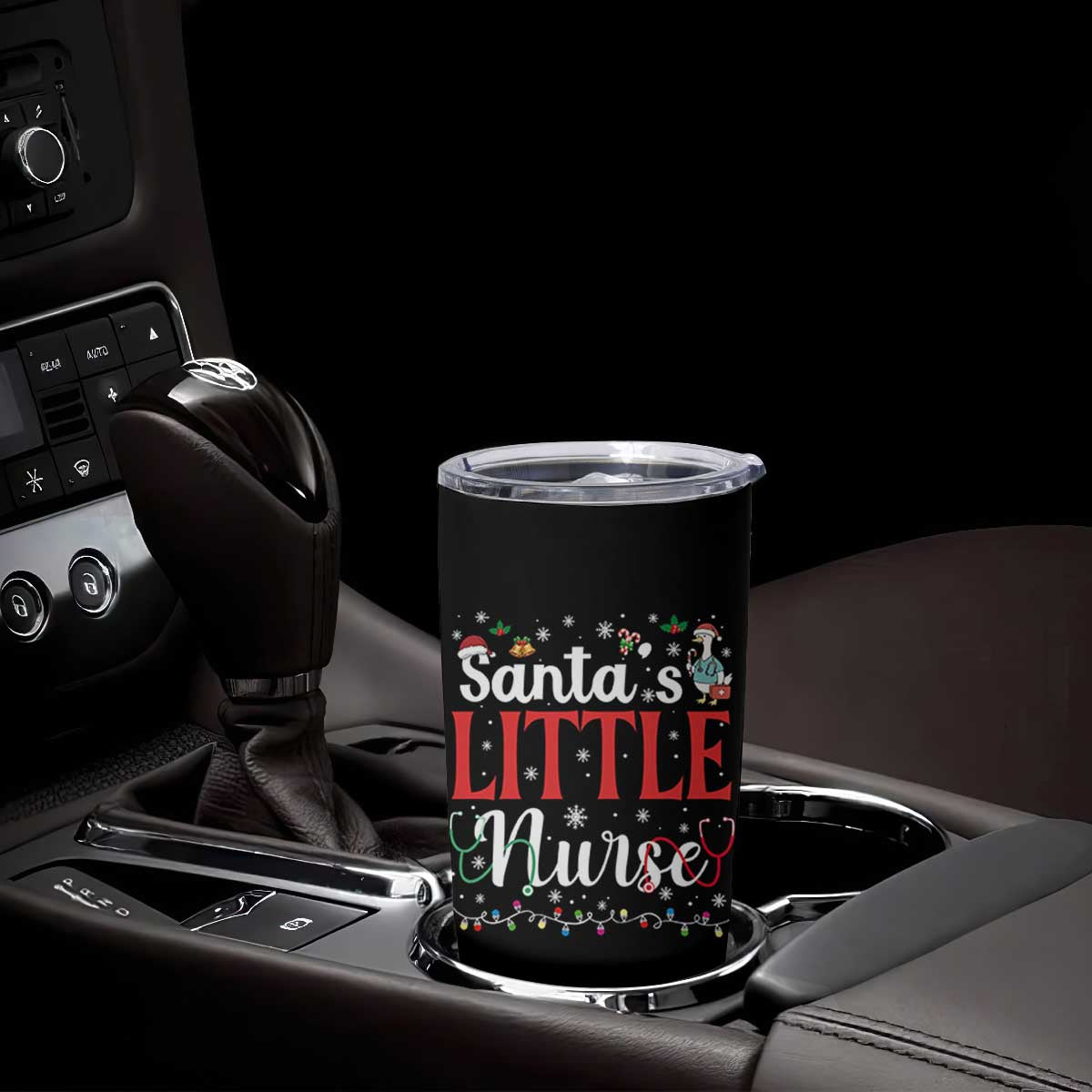 Funny Nurse Christmas Tumbler Cup Santa Little Nurse TS14 Print Your Wear