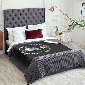 Christmas Goose Nurse Throw Blanket Born To Jingle All The Way Forrced To Chart TS14 Print Your Wear