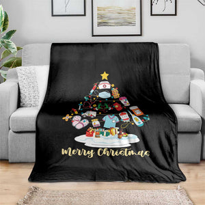Christmas Nurse Tree Lights Throw Blanket TS14 Print Your Wear