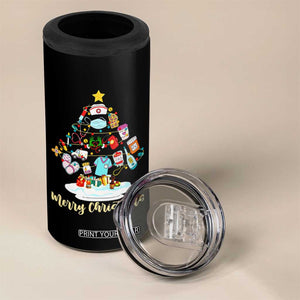 Christmas Nurse Tree Lights 4 in 1 Can Cooler Tumbler TS14 Print Your Wear