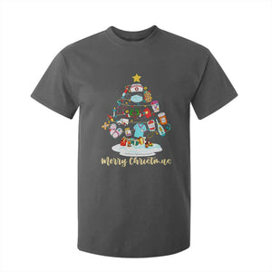 Christmas Nurse Tree Lights T Shirt For Kid TS14 Dark Heather Print Your Wear