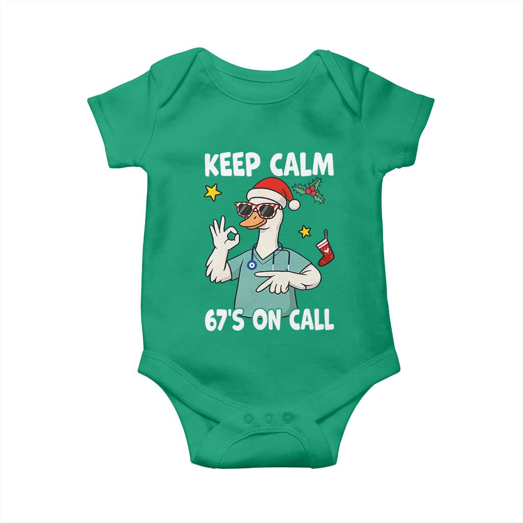 67 Six Seven Goose Nurse Christmas Meme Baby Onesie TS14 Irish Green Print Your Wear