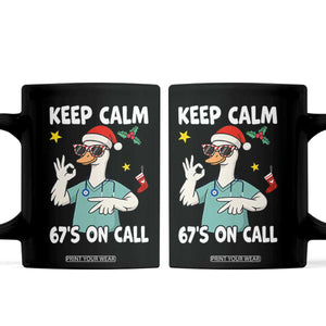 67 Six Seven Goose Nurse Christmas Meme Coffee Mug TS14 Black Print Your Wear